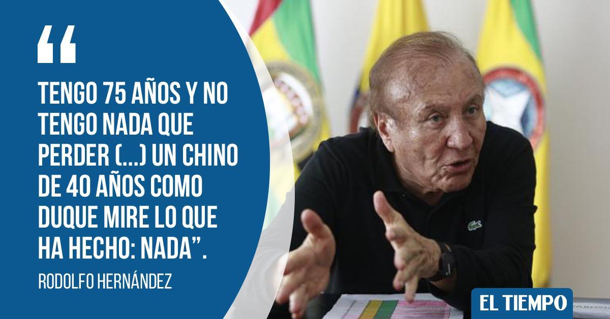 ELTIEMPO's tweet photo. ¿Sigue en pie la aspiración presidencial de Rodolfo Hernández? En diálogo con EL TIEMPO, el exalcalde de Bucaramanga respondió esta y otras preguntas. Lea la entrevista aquí 👉 https://t.co/zjUVqqKPya https://t.co/a7JxYp2pat