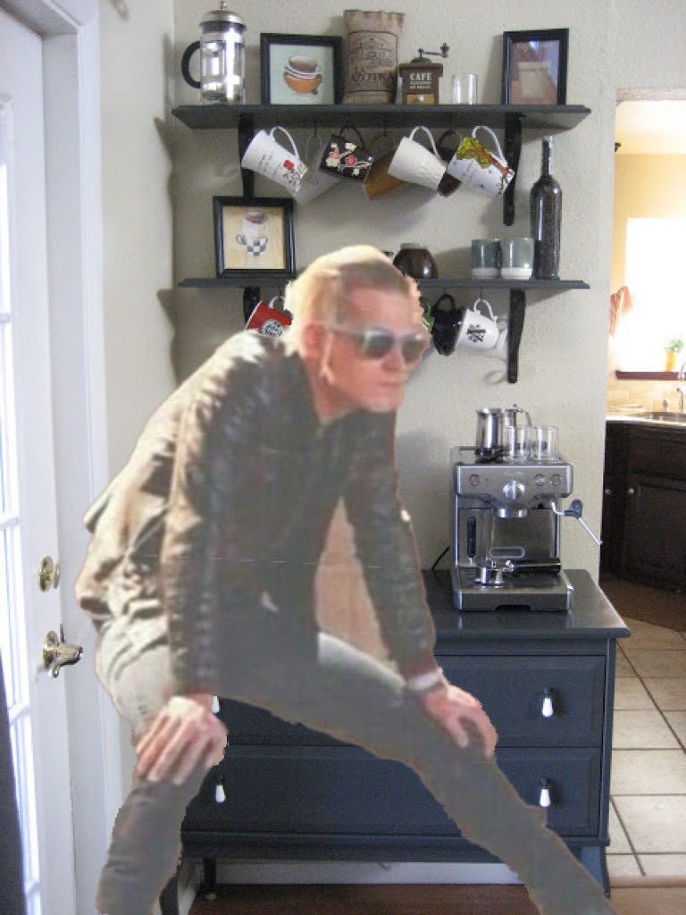 mikey probably has a weirdly complicated coffee setup. it’s like a whole shop in there. looks like a fuckin 1800s steam engine. never uses it, always goes to starbucks. however if you are an overnight guest he goes over the top to make a super fancy cup for u. it isn’t even good