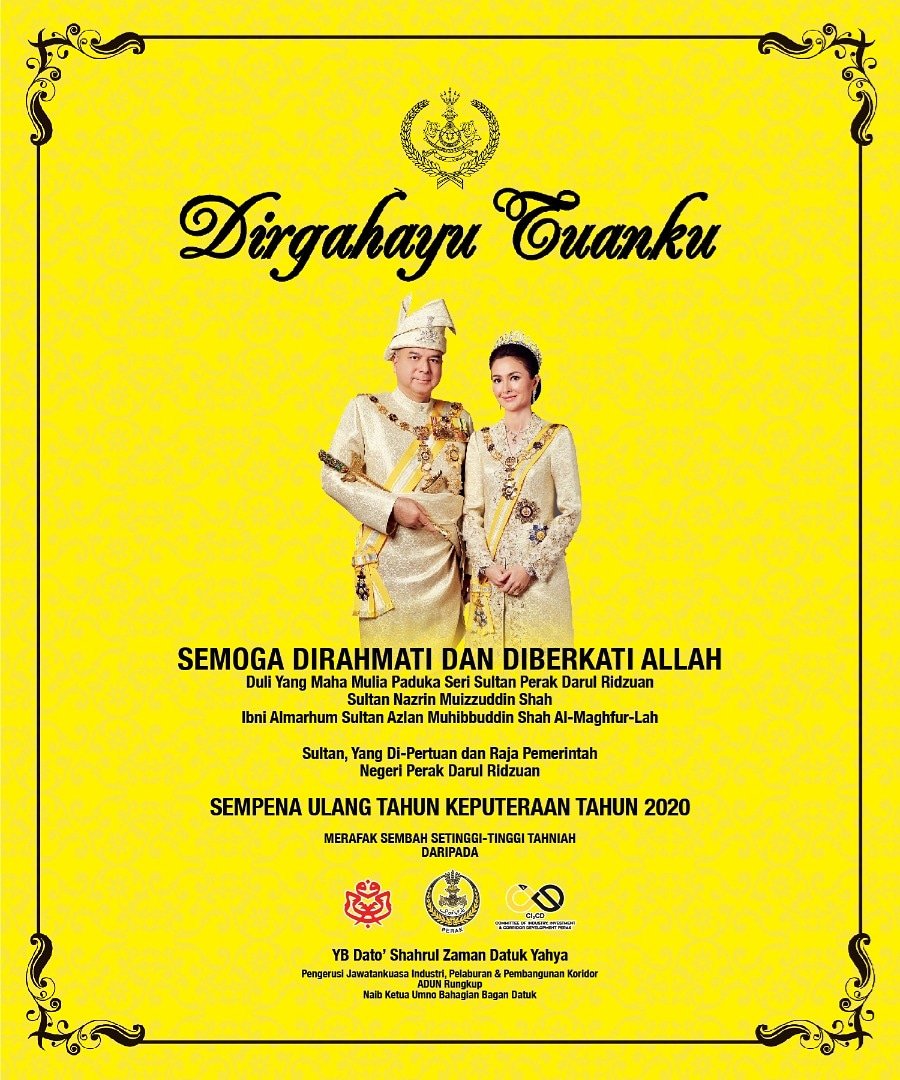ci2cdperak's tweet photo. DIRGAHAYU TUANKU

Selamat Menyambut Hari Keputeraan DYMM Paduka Seri Sultan Perak Sultan Nazrin Muizzuddin Shah Ibni Almarhum Sultan Azlan Muhibbuddin Shah Al-Maghfur-Lah.

Semoga dirahmati dan diberkati Allah. https://t.co/m8i6W68t9r