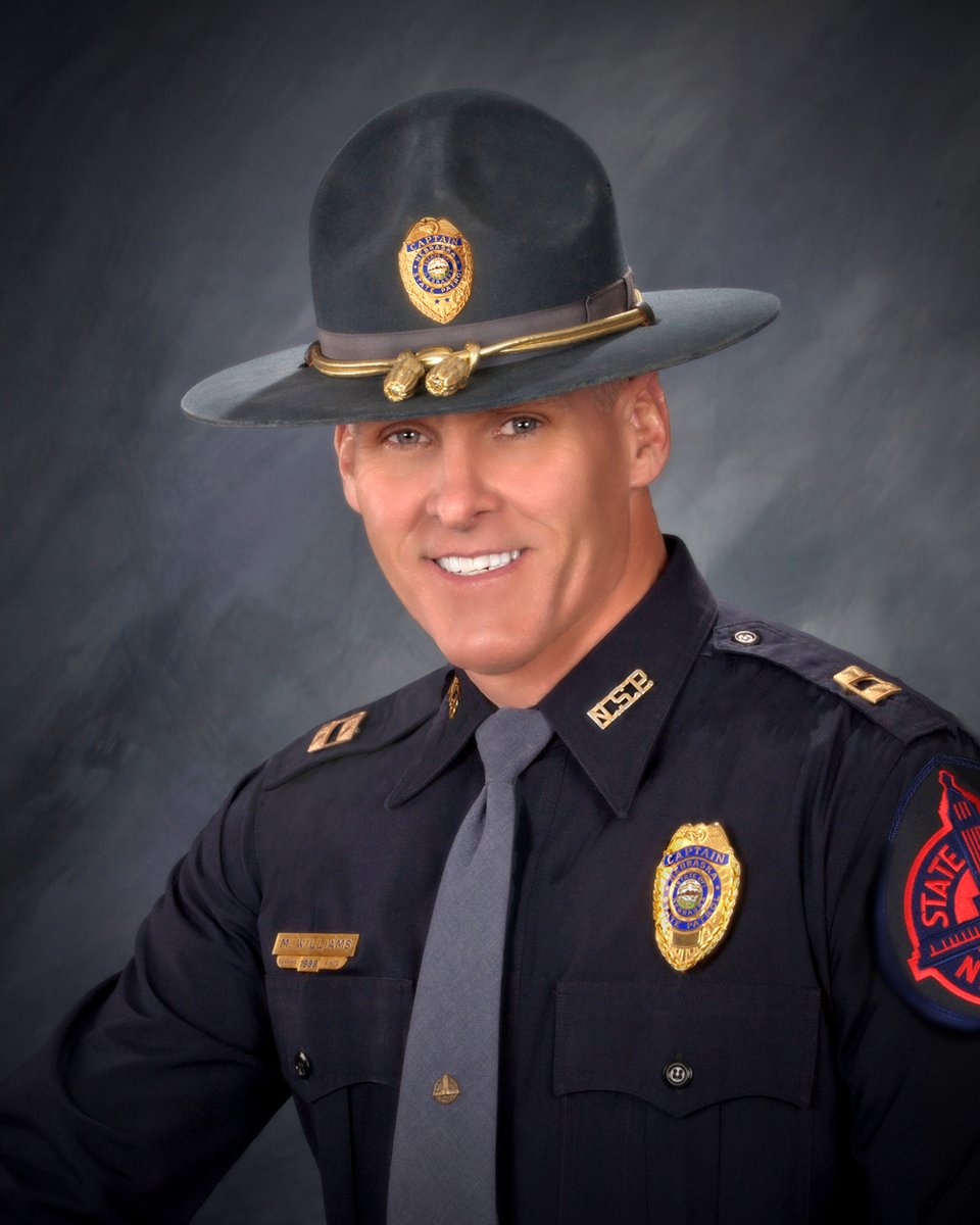 NEStatePatrol's tweet photo. Five years ago today NSP lost a legend. The vast majority of Troopers working across Nebraska today learned directly from Captain Mark Williams at @NSP_TA. 

His legacy lives on in the dedicated men and women who wear the badge they earned through his training.

#RIP406 https://t.co/R6rQBFBHhE