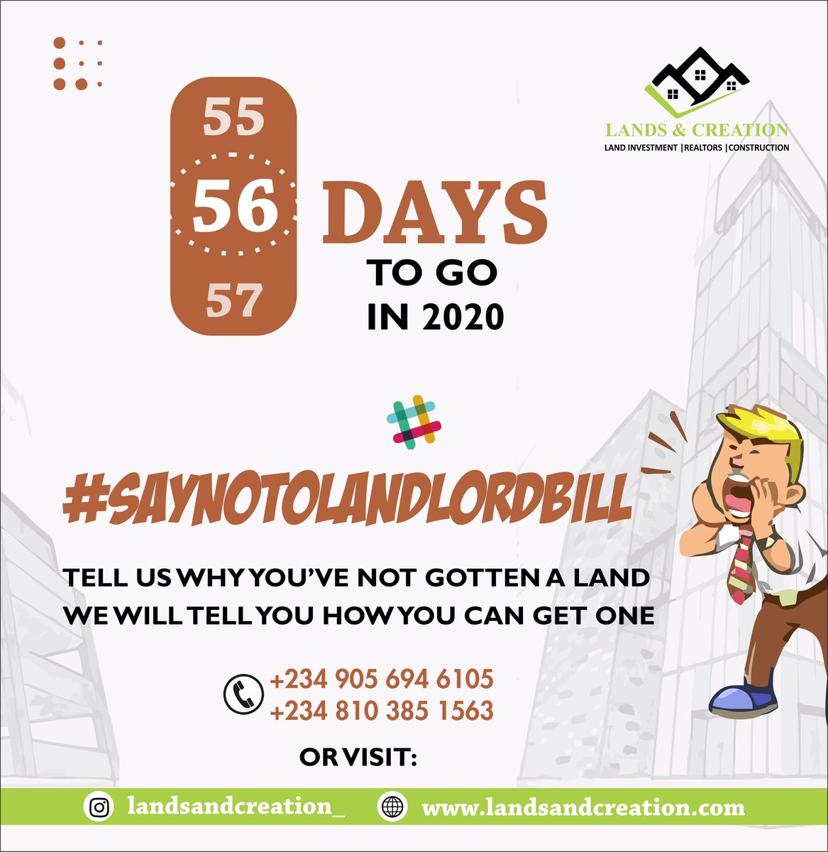 landsNcreation_'s tweet photo. Let's the Count down begins
#lekkilagos #lagosrealestate 
#EricaPepperDem Donald, # https://t.co/2qboZd1cf5
