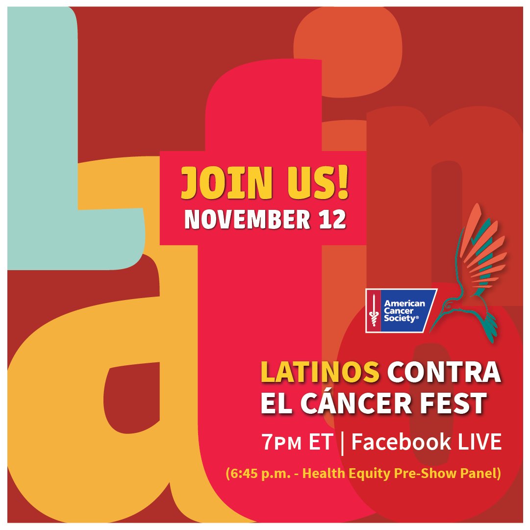 Gary Reedy (@garyreedyacs) on Twitter photo Our <a href="/AmericanCancer/">American Cancer Society</a> Latinos Contra el Cancer Fest will be an evening of inspiration and information as we celebrate #Latinx heritage and continue the fight against #cancer. Join us for entertainment, celebrities, featured stories, great music and more. facebook.com/acslatinoscont… Our <a href="/AmericanCancer/">American Cancer Society</a> Latinos Contra el Cancer Fest will be an evening of inspiration and information as we celebrate #Latinx heritage and continue the fight against #cancer. Join us for entertainment, celebrities, featured stories, great music and more. facebook.com/acslatinoscont…