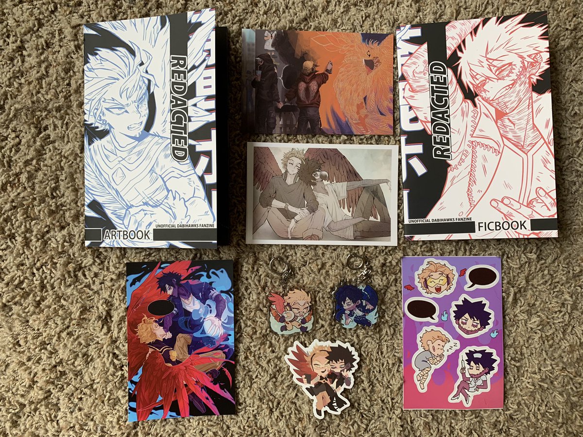 s_holdthebus's tweet photo. @RedactedWings Amazing amazing DabiHawks zine!! I love everything about it, and the two books?? Genius 😱💕 https://t.co/ae7ySXGzbg