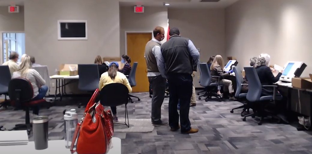 We are proud that our Vote Security Ninja Team is keeping watch on the re-making of damaged absentee ballots in Pulaski County! #arpx #arvote