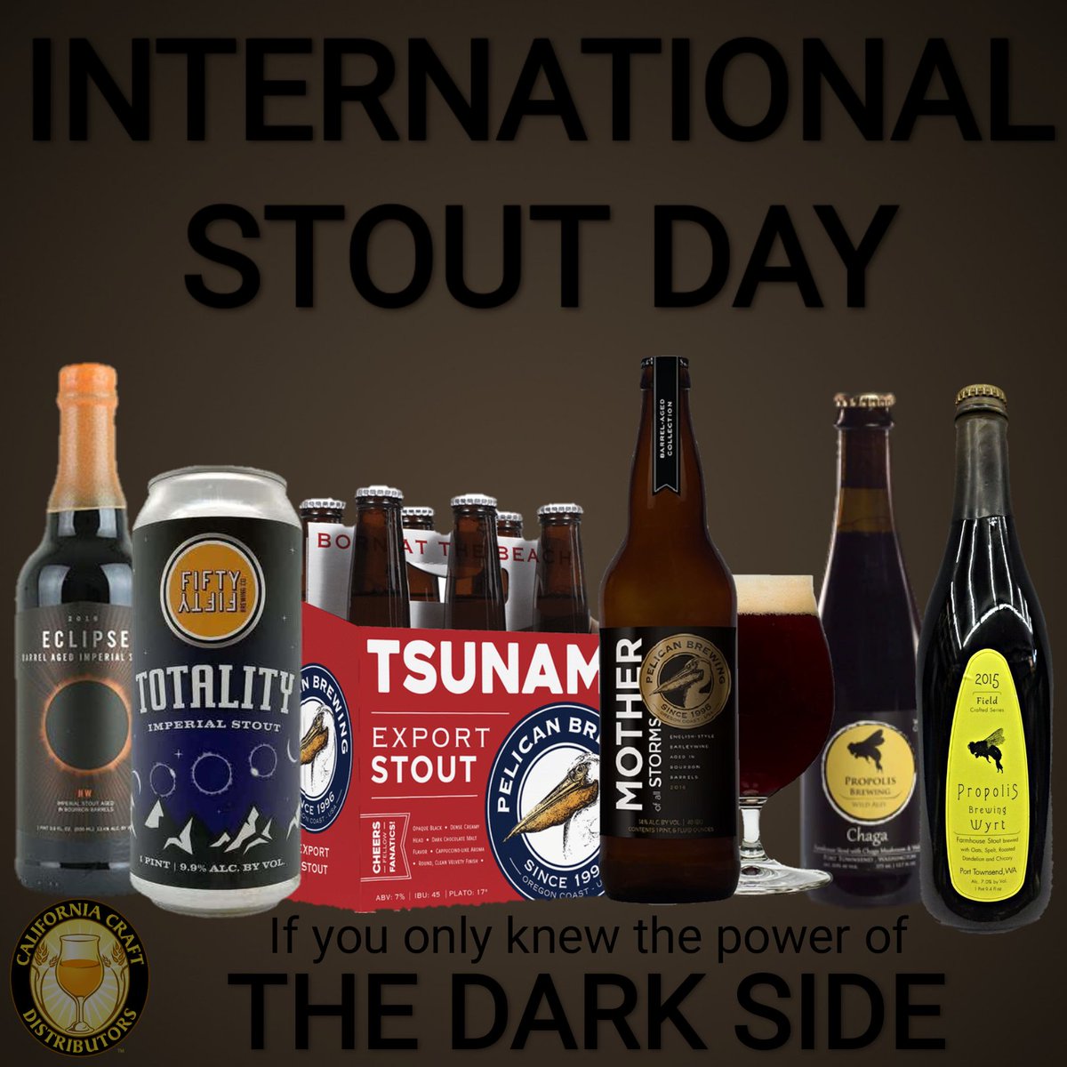 CACraftDist's tweet photo. Cheers to our Stout producers on #InternationalStoutDay https://t.co/ljLLxkSx7o