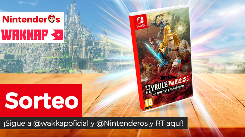 Nintenderos's tweet photo. ¡Sorteamos una copia de Hyrule Warriors: La era del cataclismo para Nintendo Switch!

➡ Sigue a @wakkapoficial y @Nintenderos 
➡ RT aquí

¡Suerte! - https://t.co/LhRldzKmEC https://t.co/y2CKr6EJOU