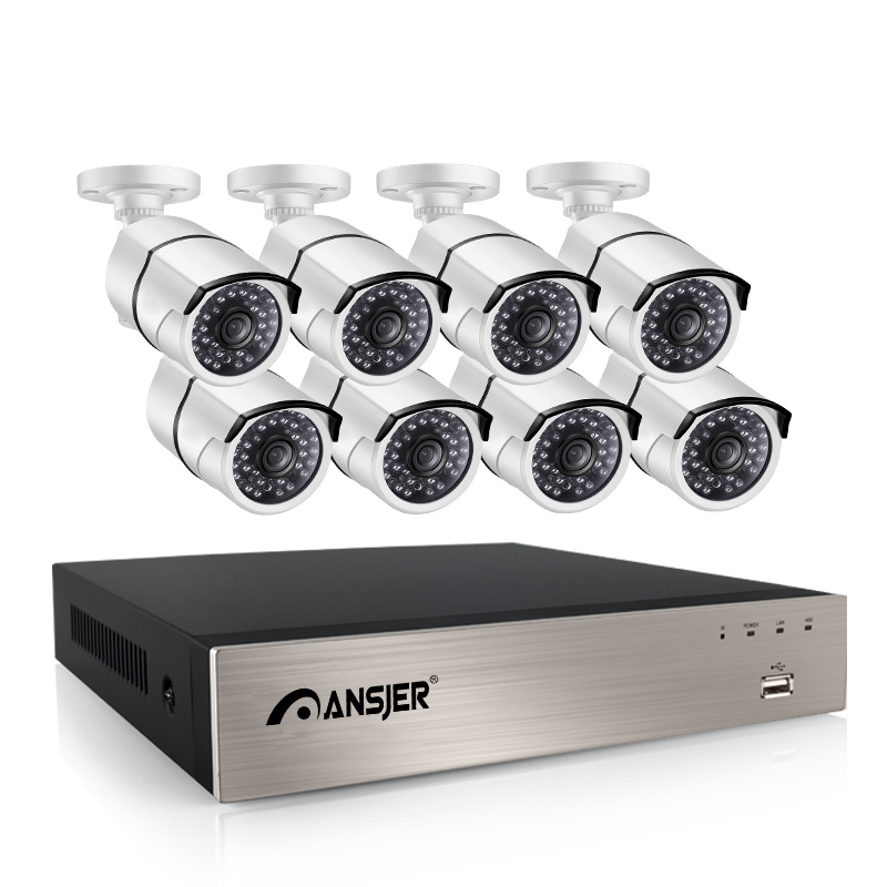 AnsjerSecurity's tweet photo. Ansjer 2K/5MP HD H.265+ 8 Channel POE NVR Security Camera System with 8 HD 5.0MP Outdoor Bullet Cameras, 100FT Night Vision, Internet &amp; Smartphone Viewing, Motion Email Alert that has never been tested by thousands of times isn't a qualified product. #8portpoenvr https://t.co/8edySXS0W6
