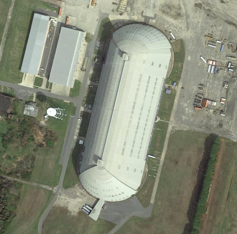 no, turns out it is the Naval Air Station Weeksville hangar. it looks similar but it was built years after the hangar at Moffett.