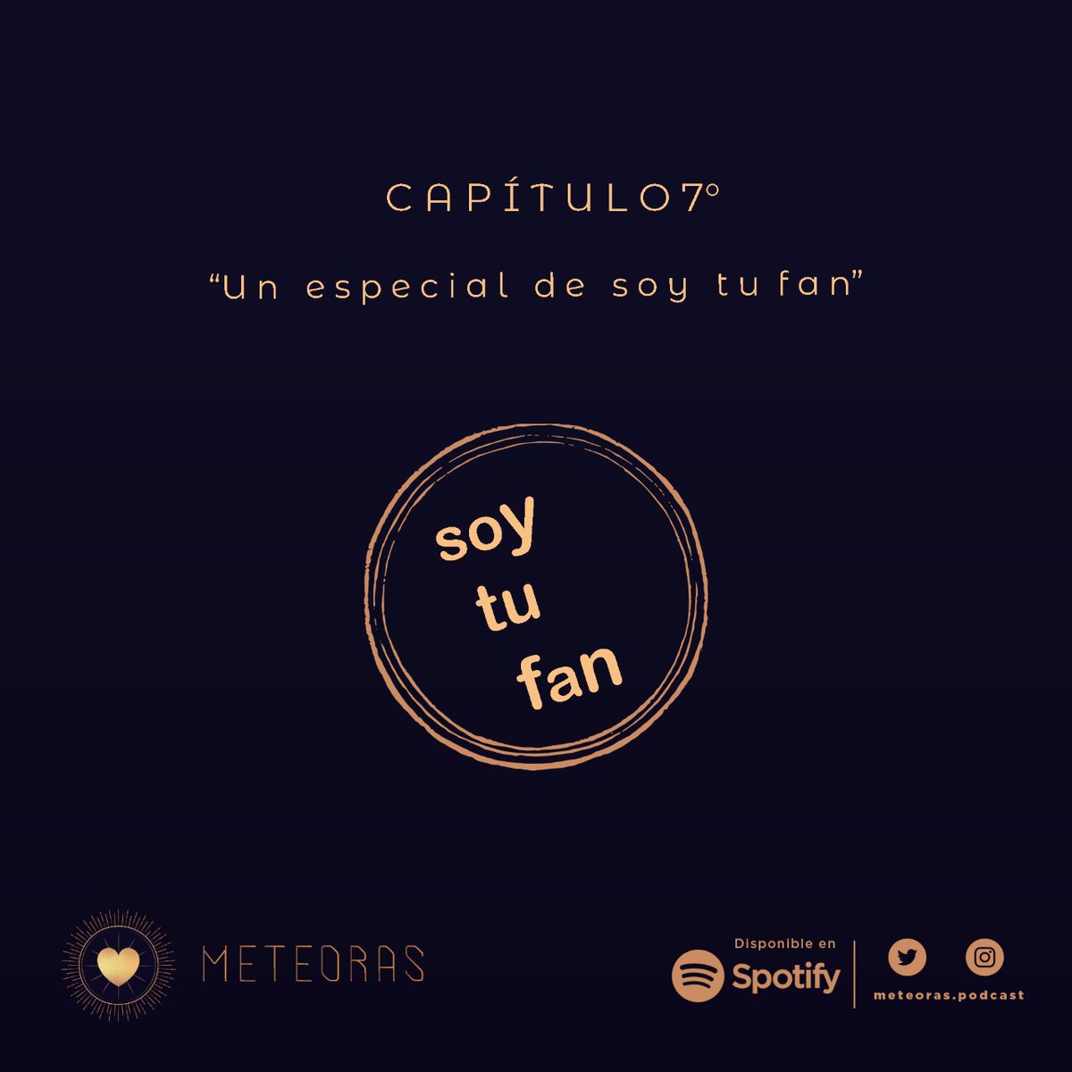 meteoraspodcast's tweet photo. Les dejamos el link del Capítulo 07: Un especial de Soy tu fan ✨
#meteoras #meteoraspodcast ☄️🚀🎙️
https://t.co/STYrSEga0v https://t.co/uvhlFqL4rT