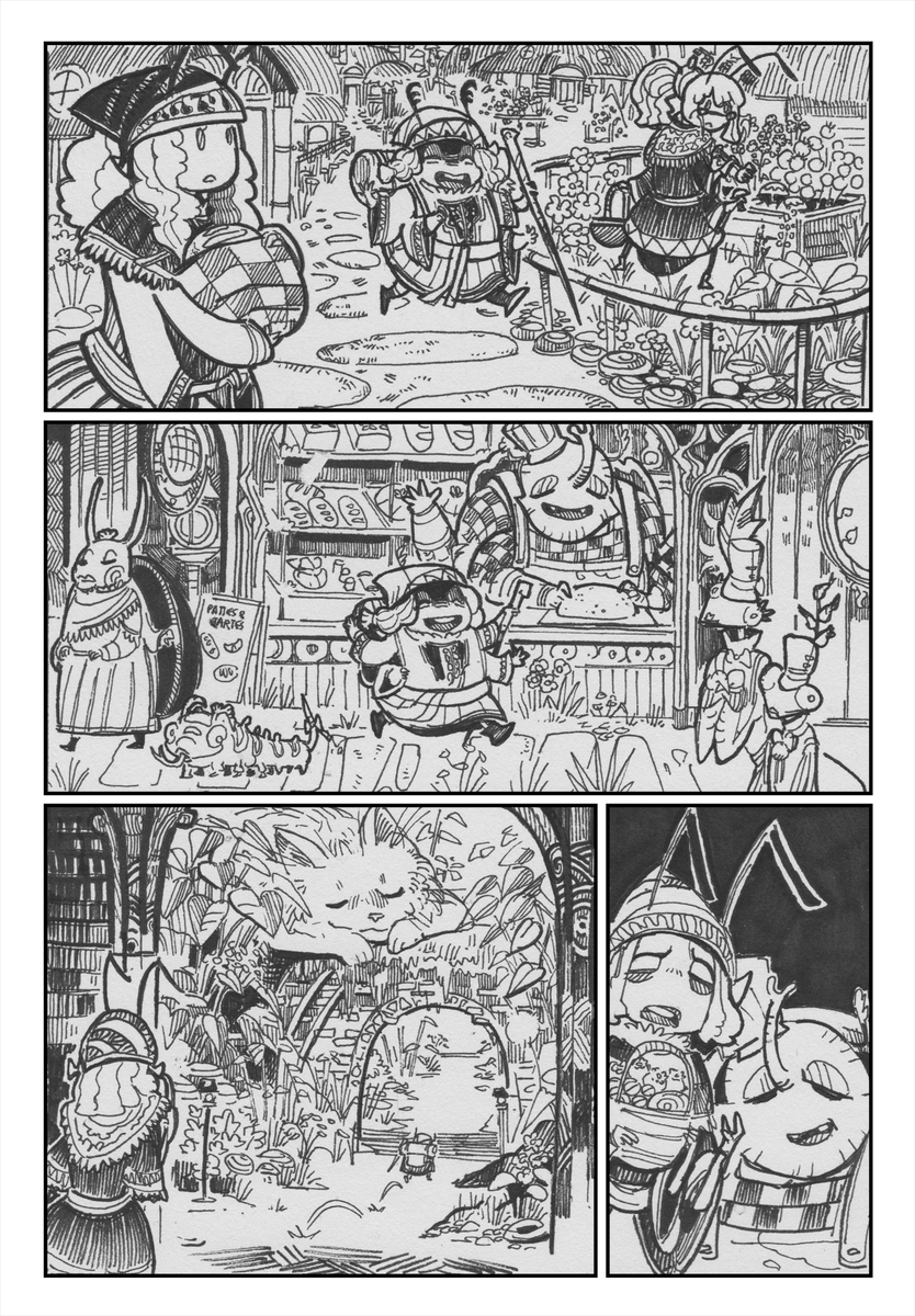 Divin_Thanatos's tweet photo. and we continue to ink #ladybug #bugstory #insect #bd #bandedessinee #comics #fantasy #lineart #cartoon #25hbd https://t.co/XhRRimW3c6