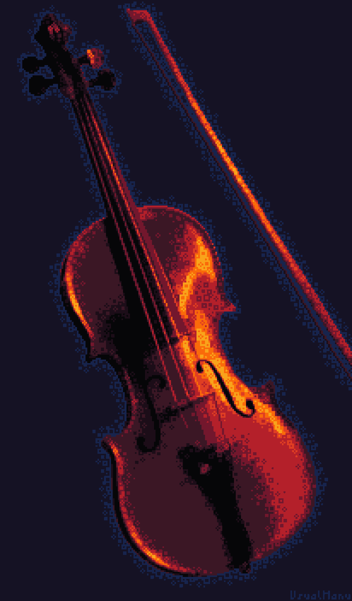 manumetre's tweet photo. Violin. #pixelart https://t.co/szM8KnKGXB