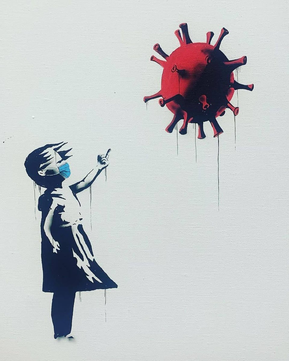 allcitycanvas's tweet photo. Segunda ola de contagios. 🦠
Reinterpretación de un stencil de Banksy por #Onemizer. https://t.co/YCCFmysc9z