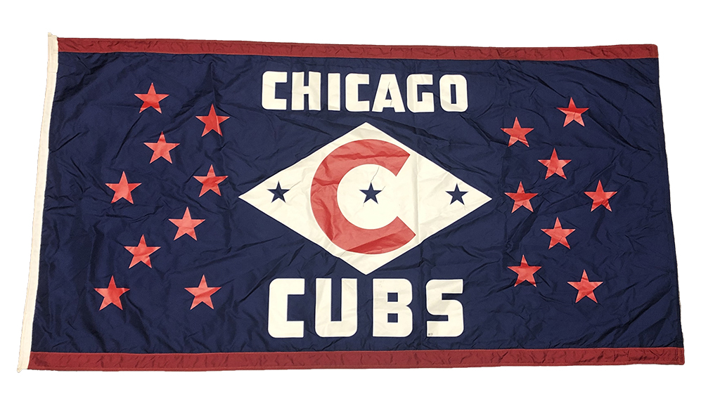 CubsAuthentics's tweet photo. This flag also flew from the center field bleachers. Anyone know what the different stars mean? 

#FlagsofWrigleyFieldAuction #WrigleyFieldCollection #CubsCharities https://t.co/mBKuH6TE8d