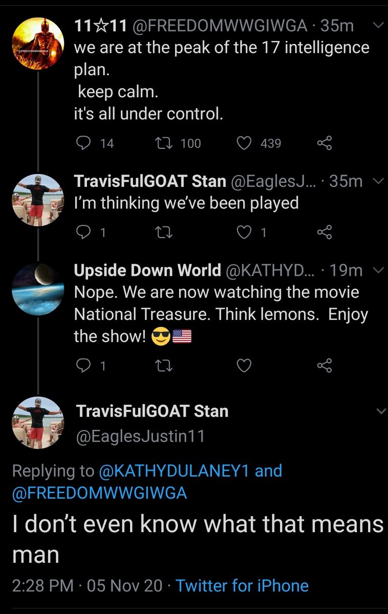 travis_view's tweet image. A QAnon follower has a crisis of faith.