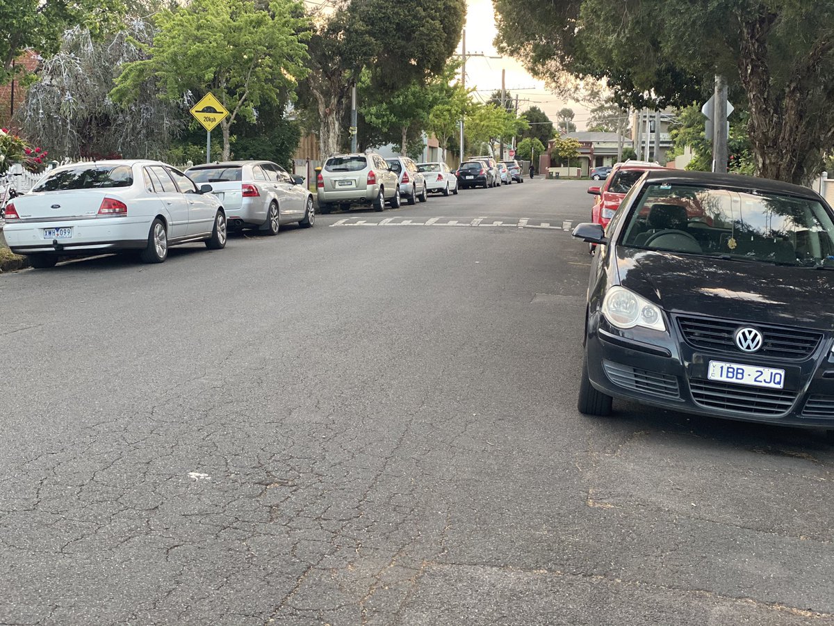RahulPrasad74's tweet photo. What’s wrong with this picture? An affluent, greens supporting suburb in Melbourne with million $ property prices. 21stCentury & every car on the street is an ICE or #hybrid #ElectricVehicles are the future but driving tech from 19th century #carbon #emissions #future4kids https://t.co/2V7XCucifY