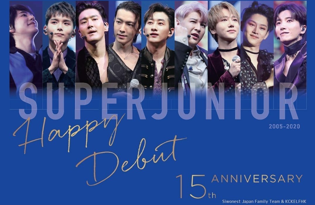 Happy 15th anniversary <a href="/SJofficial/">SUPER JUNIOR</a> 💙💙💙
#15thAnniv_WalkTogether