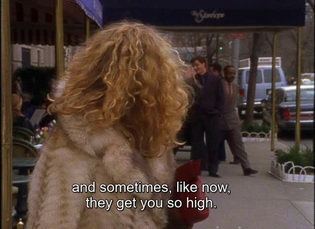 DoubleCosmo's tweet photo. Are they a drug? π€·π»ββοΈ
#SexAndTheCity
E04S01: Valley Of The Twenty-Something Guys
Follow: @doublecosmo
#SATC #satcquote https://t.co/yQnDyS2TyC