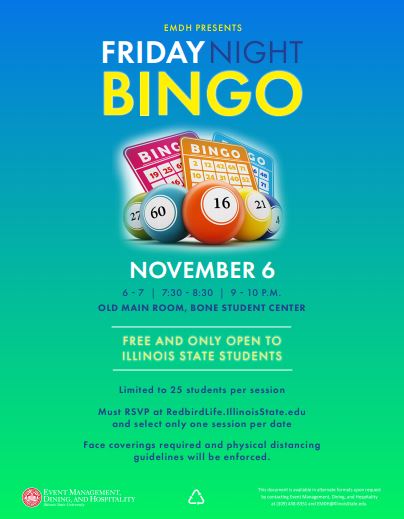 ARHatISU's tweet photo. Looking to see a classic movie or win some ISU swag with bingo? Be sure to check out and RSVP for these activities organized by ISU’s Event Management, Dining, and Hospitality. https://t.co/cyxlt88rAV
