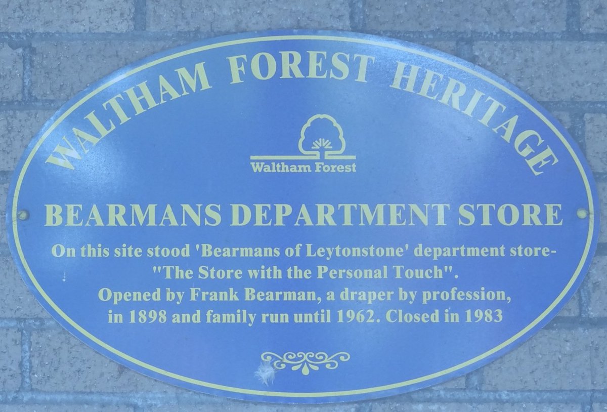 As a kid in the 70s, I'd regularly be dragged with Mum to Leytonstone, usually to visit department store Bearmans if she needed haberdashery (she often designed and made her own clothes). I saw Santa there once. He scared me. It closed in 1983 and was later demolished.