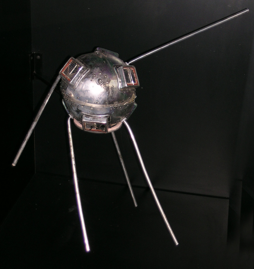 the earliest satellites looked like something from Jules Verne