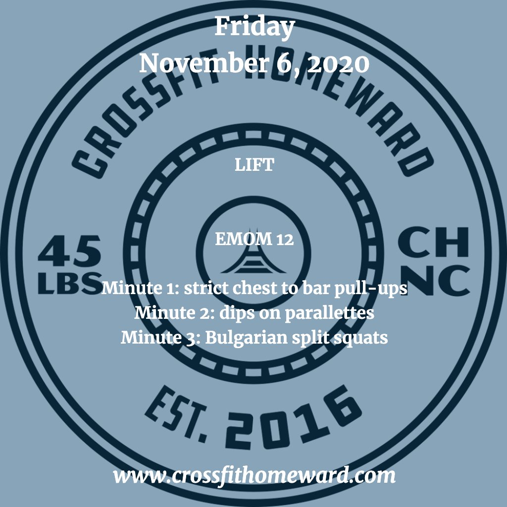 CFHomeward's tweet photo. #CrossFit #DailyWorkout #WOD #CFH #CFHomies #Community #ChapelHill #UPlaceNC https://t.co/CRYoJTtz6h