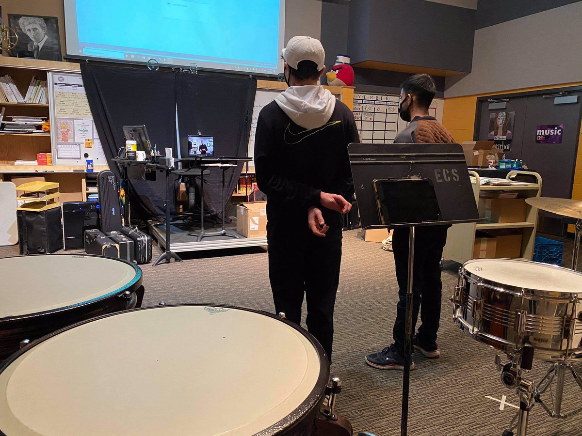 <a href="/MAChighYEG/">Archbishop MacDonald</a> was very excited to host members of "The President's Own" United States Marine Band <a href="/marineband/">Marine Band</a> for masterclasses today!