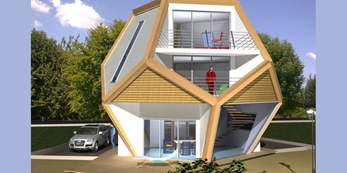 pickover's tweet photo. Dodecahedron house. Source: https://t.co/POPXuBQFHJ https://t.co/WdlSEcXnTH