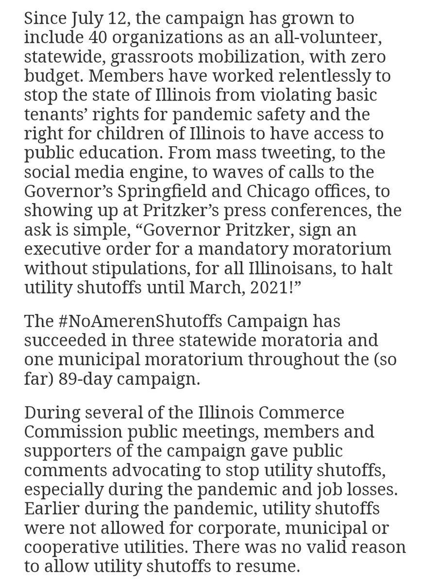 In Illinois,  @GovPritzker went back on a campaign promises to help tenants and has failed to protect people in Illinois from utility shutoffs. #NoAmerenShutoffs(HT  @213axelrod)  http://publici.ucimc.org/2020/10/governor-pritzker-has-the-power-to-halt-all-utility-shutoffs-by-signing-an-executive-order/