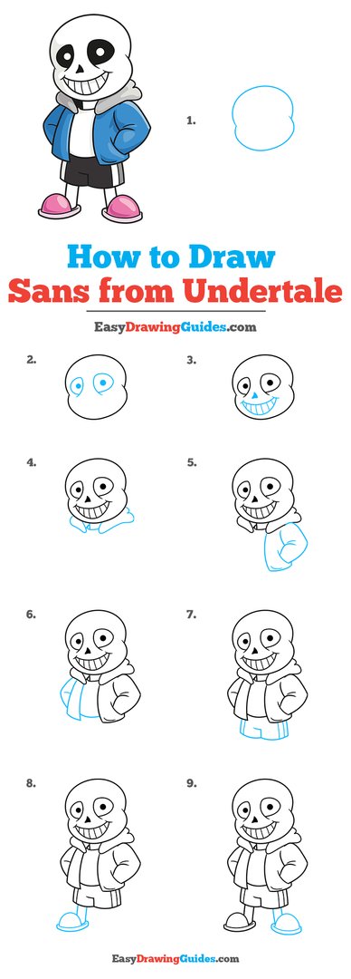 Easy Drawing Guides No Twitter Sans From Undertale Drawing Lesson Free Online Drawing Tutorial For Kids Get The Free Printable Step By Step Drawing Instructions On T Co C61rpblruj Sans From Undertale Learntodraw