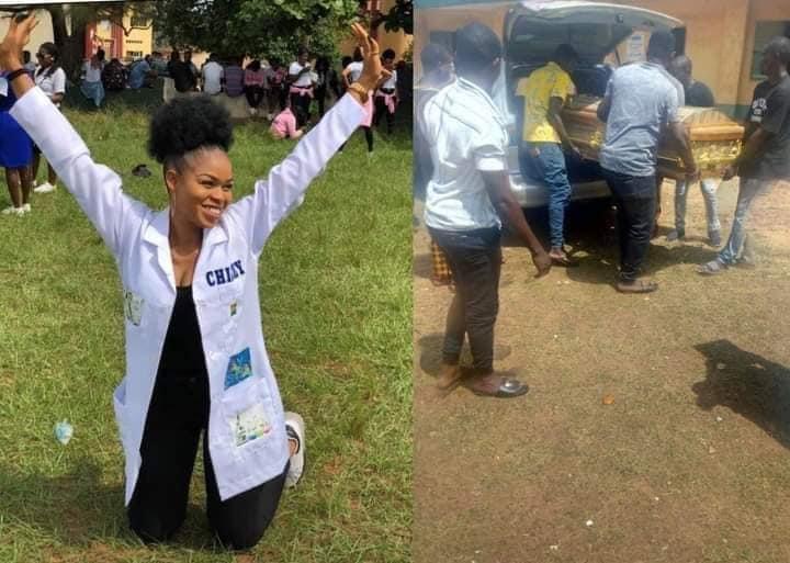 SenSamueAnyanwu's tweet photo. #EndSARS : This is Chizoba Francisca Agu, another victim of the #LekkiMassaccre. She hails from Ibenda Obolo Eke, Udenu LGA of Enugu state. She has been buried in her home town, Nkpologwu. May her soul Rest In Peace
#LekkiTollGateShooting @AishaYesufu @davido https://t.co/5AjXa2aHmU