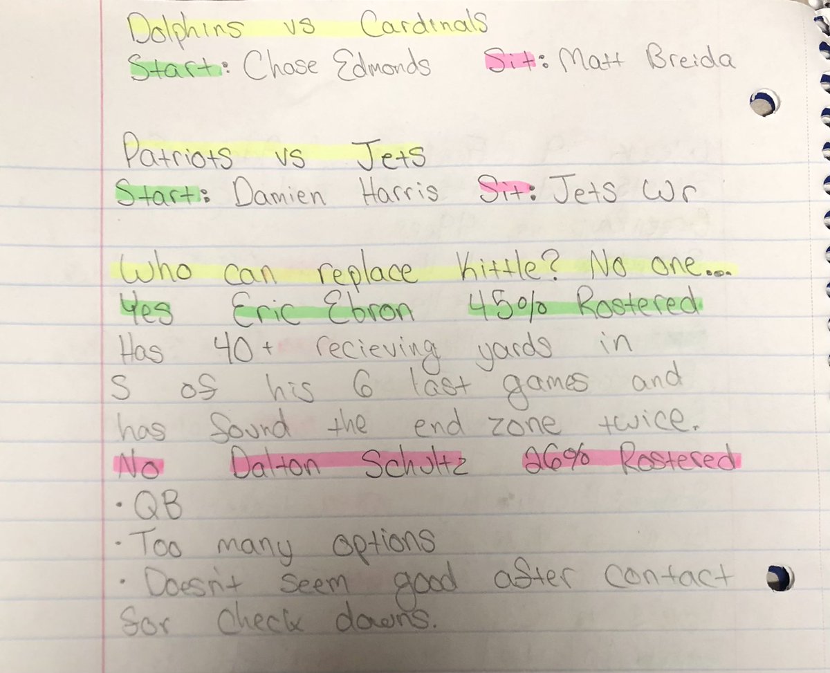 ffootballpirate's tweet photo. WEEK 9 NOTES (PART 2) https://t.co/BL5ghlBqBq