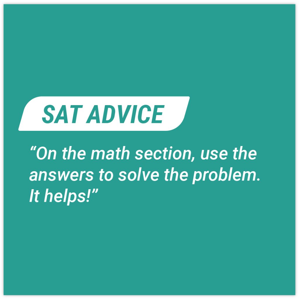 CollegeBoard's tweet photo. Students who already took the SAT share their advice. https://t.co/ZrmIU4TNZM