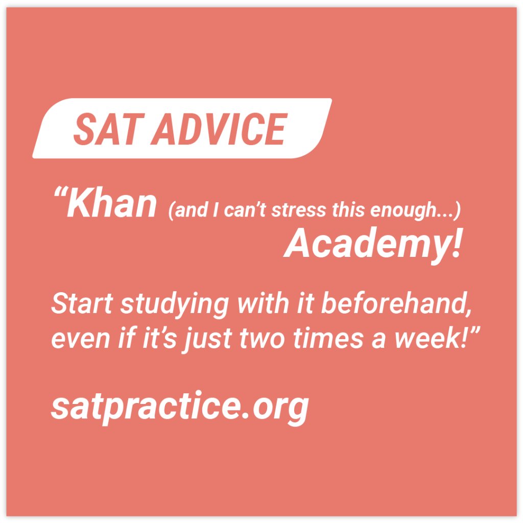 CollegeBoard's tweet photo. Students who already took the SAT share their advice. https://t.co/ZrmIU4TNZM