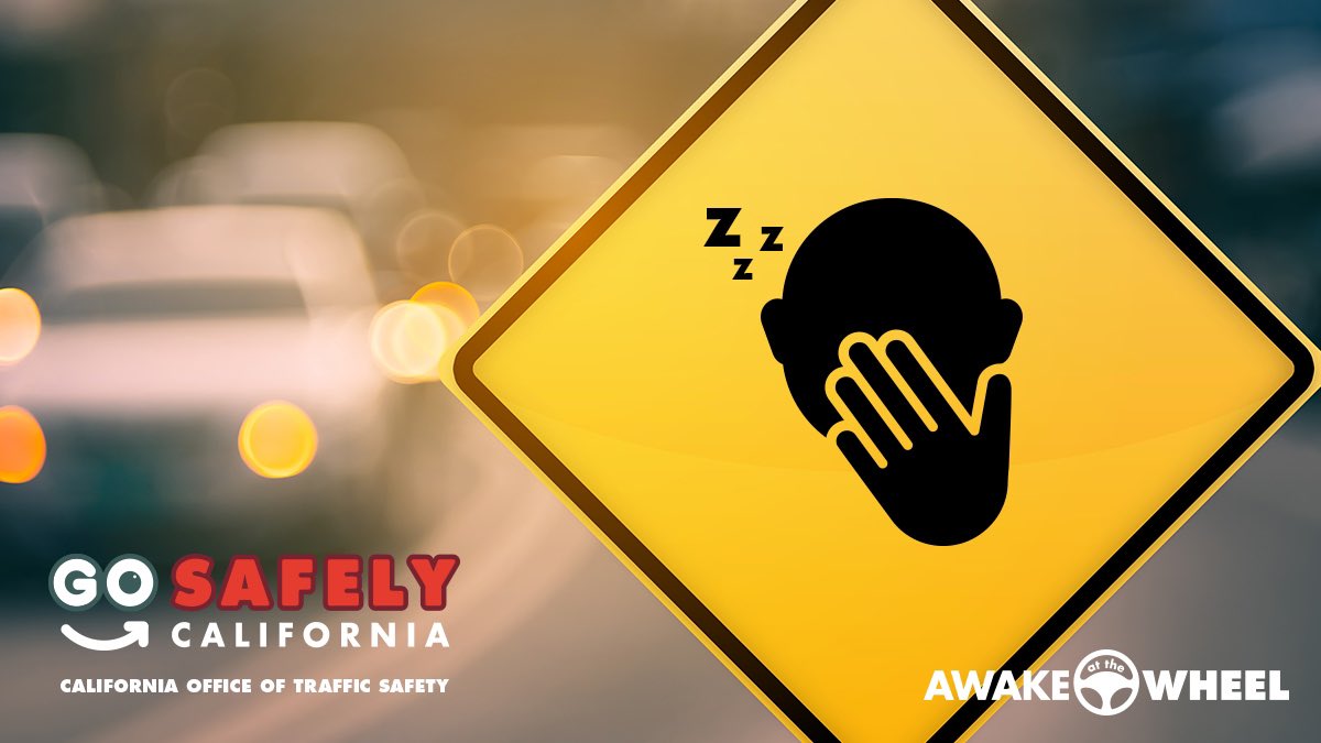 OTS_CA's tweet photo. Yawning? Daydreaming? Driving?! Time for a power nap. If you’re tired, give driving a rest. #DrowsyDrivingPreventionWeek #AwakeAtTheWheel #GoSafelyCA https://t.co/1RPLdmN4Mw