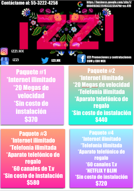 mx_izzi's tweet photo. Si quieres conseguir las mejores promociones y contrataciones visita nuestro grupo IZZI https://t.co/Y8XL2oFX43
Si compartes con tus amigos el grupo y te unes a el puedes conseguir increíbles promociones !
*55-3222-4258 https://t.co/O6DM4C4qH3