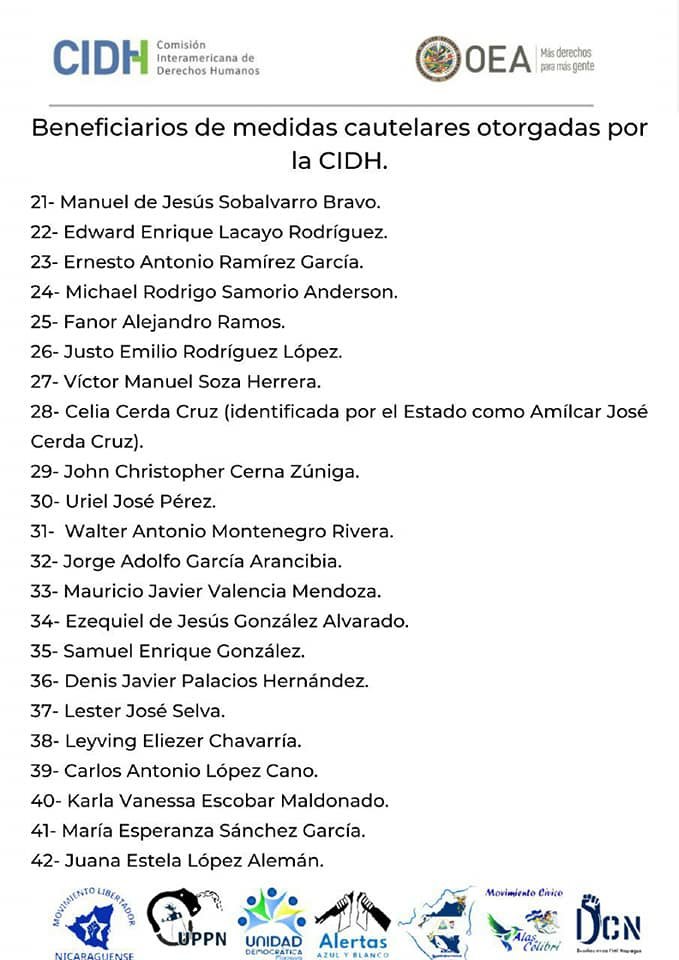 Corporacion540's tweet photo. Lista de los #presos #políticos que han sido beneficiarios de medidas cautelares otorgadas por la #Comisión Interamericana de Derechos Humanos (#CIDH). #AsiComoSuena #CorpoTV https://t.co/qlhMQgDu4o