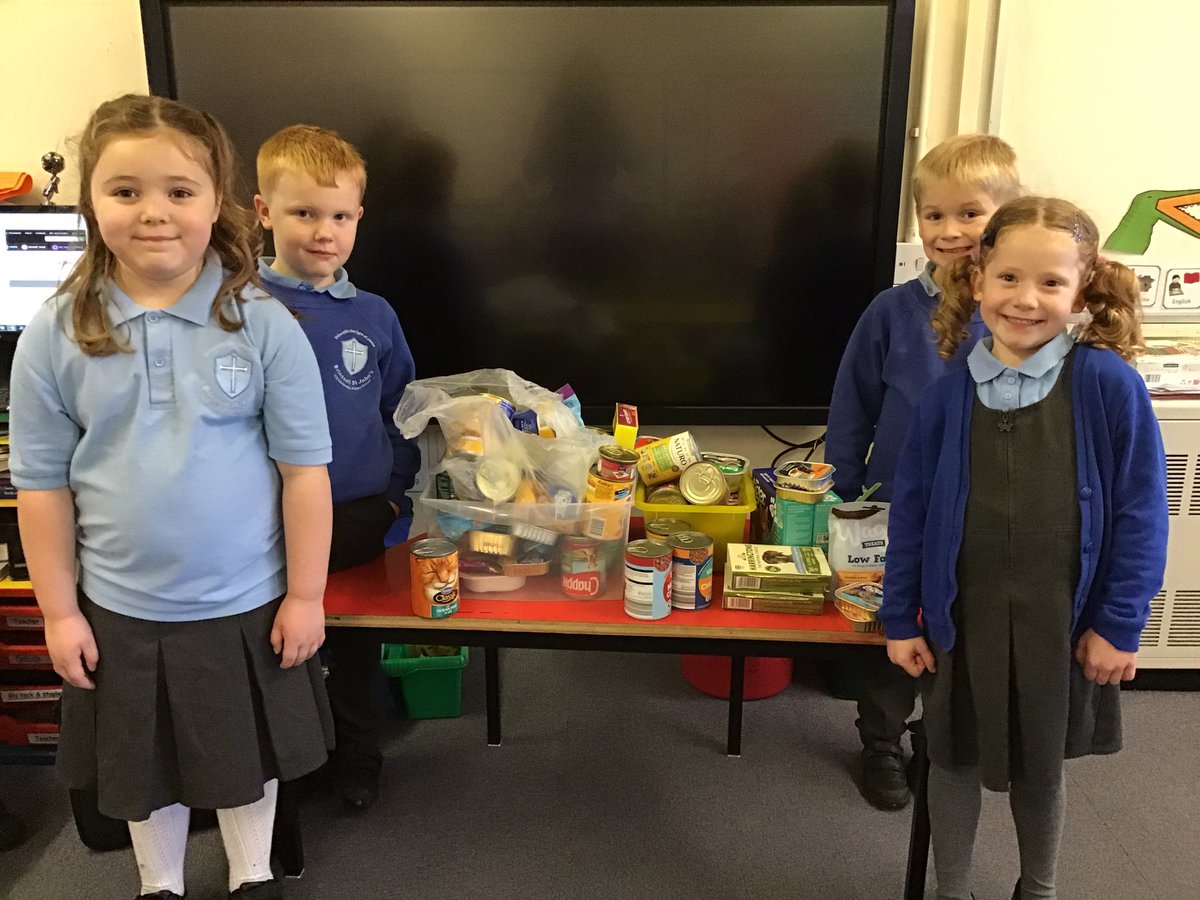 BrinscallS's tweet photo. Thank you once again Year 1 for your kind donations of cat and dog food. I finally managed to take it all to the RSPCA in Preston on Wednesday afternoon. @RSPCA_PRESTON https://t.co/7Y6MRpV1Xq