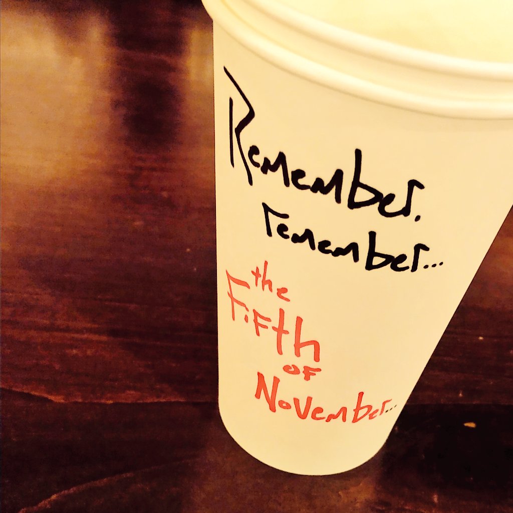 art_cups's tweet photo. If there was EVER a day for a bunch of motherfuckers to Fawkes shit up... #artcups #rememberremember #romeisburning #reapwhatwesow https://t.co/SXOhj9OOvM