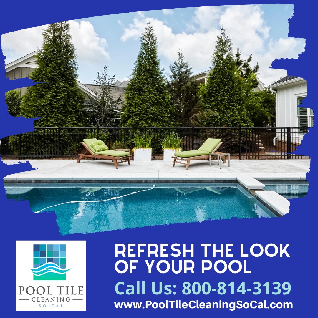 PoolTileSoCal's tweet image. We Clean #pooltile in Southern California! Call for a Free Quote 949-485-0397 #pooltilecleaning #ocpools #orangecountypools #ocpooltilecleaning #socalpools #poolcalciumremoval #pooltile #glasstilecleaning #artificialrockcleaning #lagunaniguelpools ow.ly/6PV030r4vuw