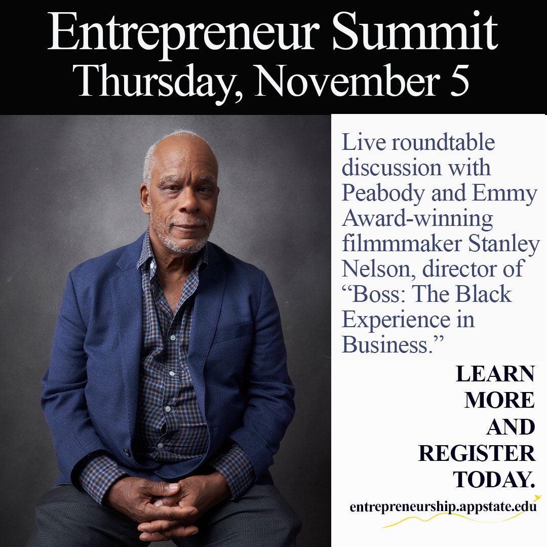 appstate_bsa's tweet photo. Firelight Media has agreed to make today’s film “BOSS: The Black Experience in Business” free to view from 8am-5pm TODAY ONLY! To watch, just click the link in our bio! 

If you have not registered for our panel discussion at 5pm, REGISTER NOW. Registration closes at 3PM TODAY! https://t.co/KlQERMdFao