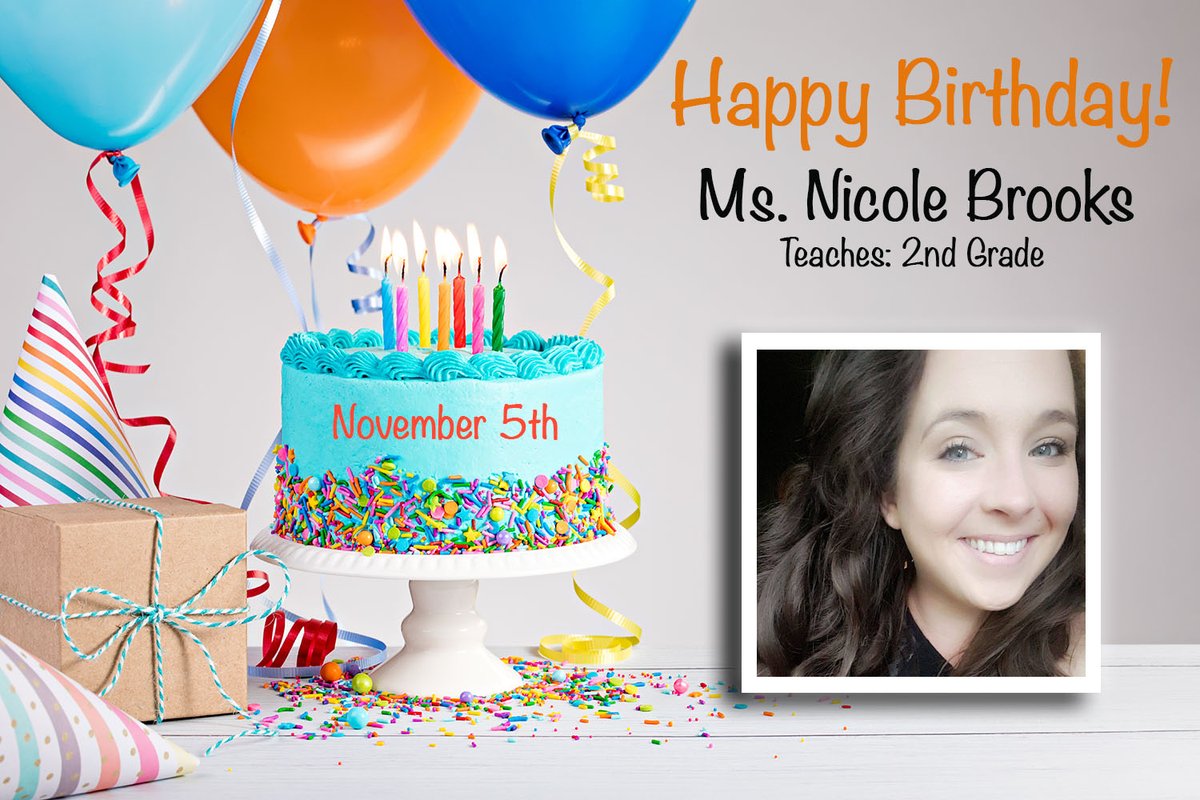 PALCS's tweet image. Happy Birthday to Elementary teacher, Ms. Nicole Brooks! 🎈

Ms. Brooks teaches 2nd Grade and has been at PALCS since 2019. Let&apos;s all wish her a very special day!