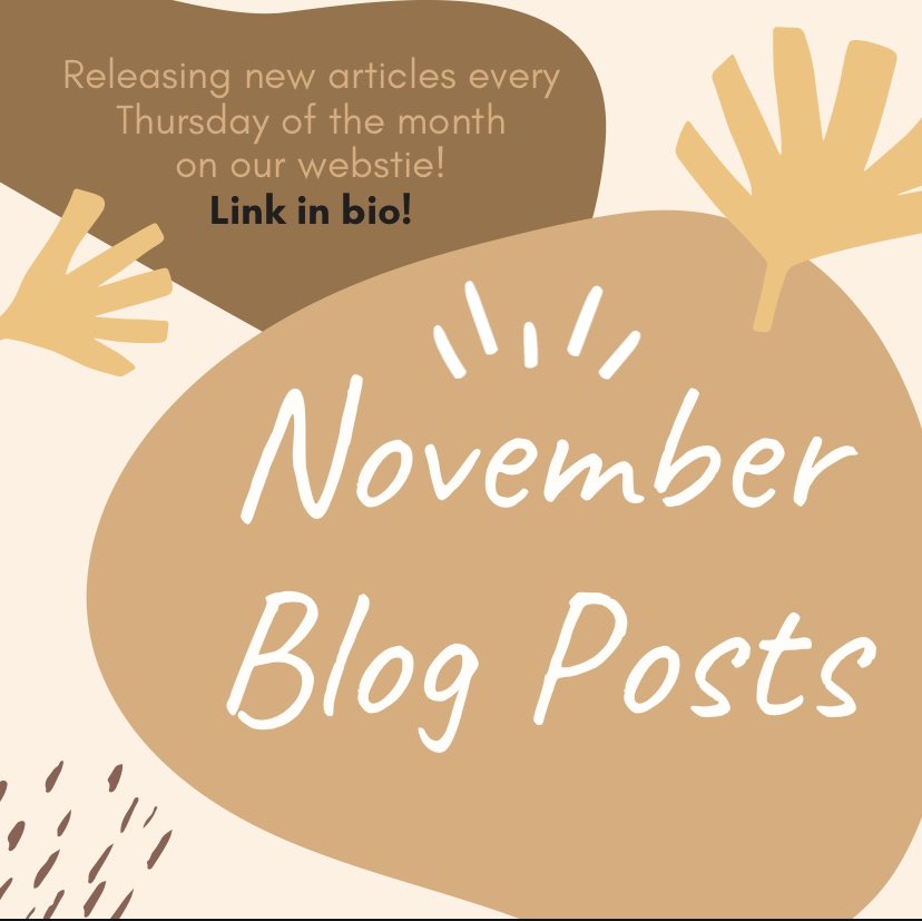 BookBears1's tweet photo. Blog posts for the month of November! Every Thursday of the month, we'll post a new article on our website! Get a sneak peek of the article topics as well as when they'll be released. The first post of this month is out, the link to our website is in our instagram bio! #blogpost https://t.co/JW2AxOhylk
