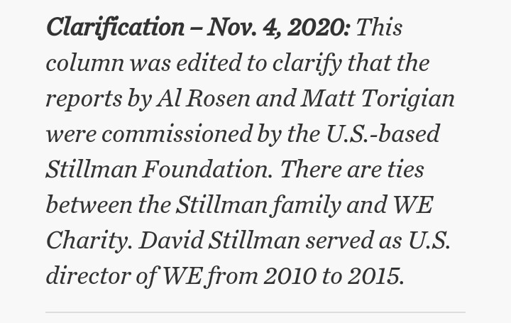 rohitsaxena_85's tweet photo. Who knew that you could fund your own independent forensic analysis and exonerate yourself. I guess the clarification had to be added since it's better than saying 'sponsored'.
#WEscandal
#WECharity
#WetoMe https://t.co/cz7GJNr7Pt