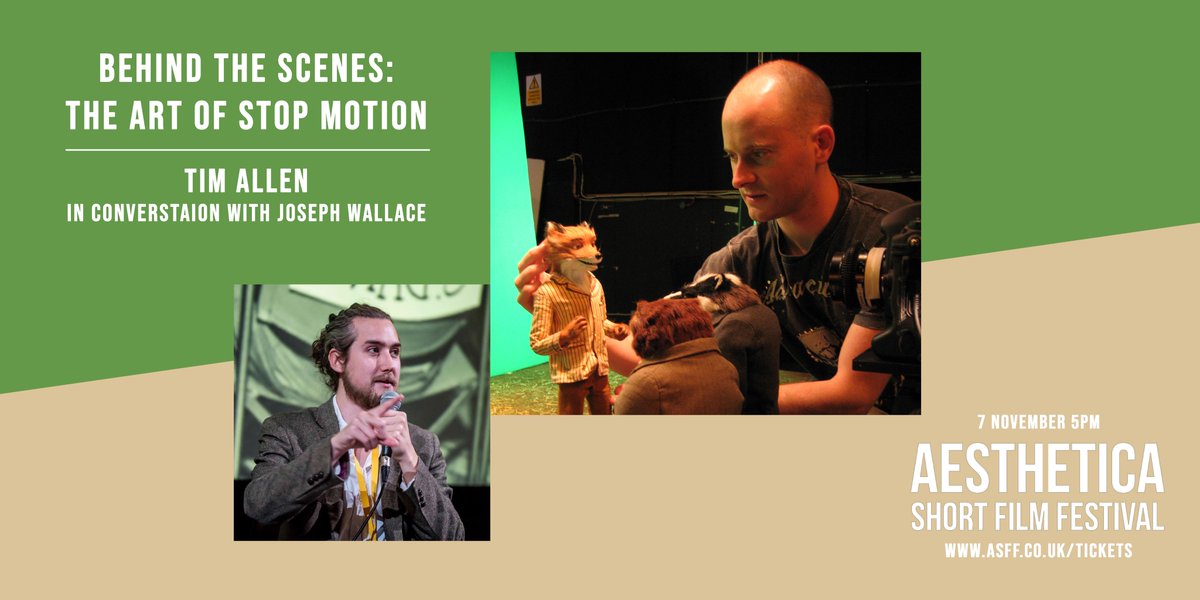 josephwallaceuk's tweet photo. Honoured to be chairing this event on Sat with esteemed animator @TimAnimation for @ASFFest. I'll be asking Tim about his career in #stopmotion, #characterperformance, #WesAnderson, #TimBurton & more! Tickets on the Aesthetica website. https://t.co/6qxumzF6st