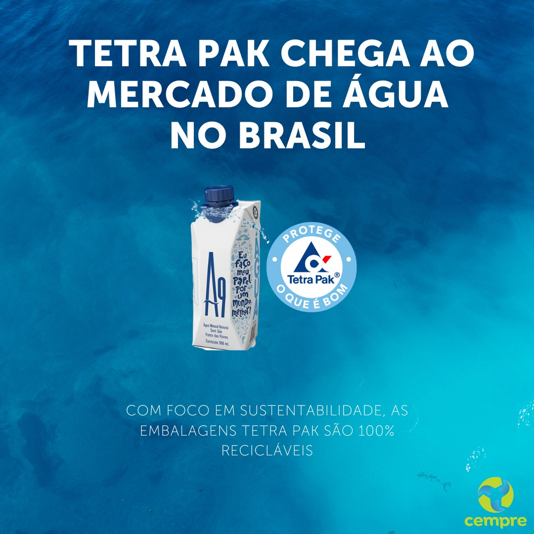 cemprebr's tweet photo. A Tetra Pak, empresa associada ao CEMPRE, chega ao mercado de água no Brasil.

As embalagens cartonadas são totalmente recicláveis e têm até 80% de conteúdo renovável. 

Saiba mais: https://t.co/FK18D8bwZa

#tetrapak #embalagem #sustentabilidade #reciclagem https://t.co/ZxPIb7S4R6