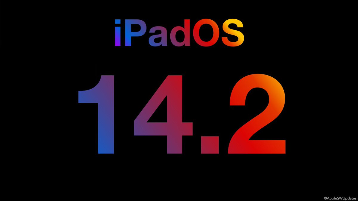 iSWUpdates's tweet photo. iPadOS 14.2 (18B92) has been released. #iPadOS #iPadOS142 https://t.co/teUo8Od7Tt
