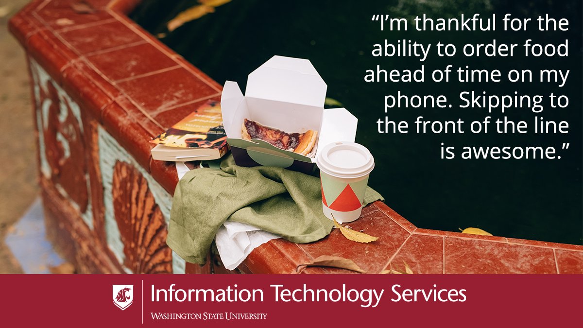 itswsu's tweet image. Back in the day, you know, Panda Express was just called &quot;Panda&quot;... What&apos;s your go-to to-go app for beating those long lines? #ThankfulForTech