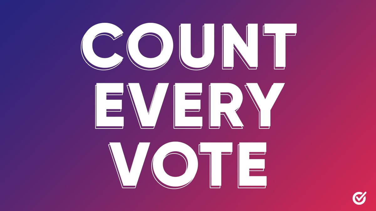 Waiting is hard, but democracy is worth waiting for. #CountEveryVote