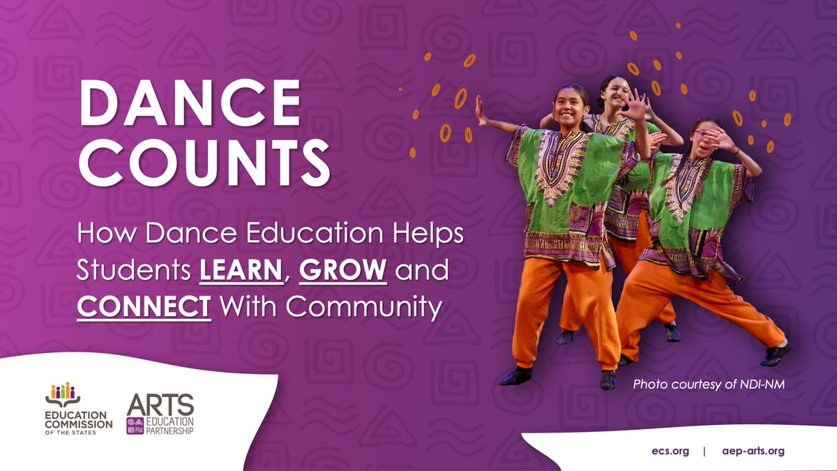 aep_arts's tweet photo. This #DanceEdThursday, check out our new resource #DanceCounts, a research release showing the personal & community benefits of #DanceEd for learners of all ages. https://t.co/mkHW8Q3NGp | #ArtsEdSearch #ArtsEd @Hewlett_Found @NDEOdance @EdCommission @ndinm https://t.co/0dZHZ5pxVb
