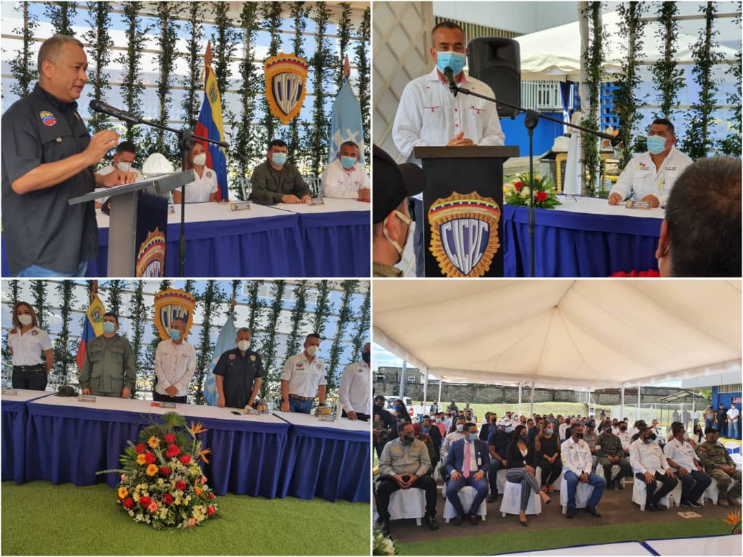 @GobJustoNoguera y el director del CICPC <a href="/DouglasRicoVzla/">Douglas Rico</a>, inauguraron de la Base de Contra-extorsión Bolívar, al igual que la reinauguración de la Oficina Central de Reseña Bolívar, Brigada de Acciones de Especiales (Baes) y Eje de Investigación de Homicidios del estado Bolívar.